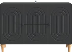 vidaXL Ντουλάπι TV Μαύρο 89 x 34,5 x 60 εκ. Επεξεργασμένο Ξύλο