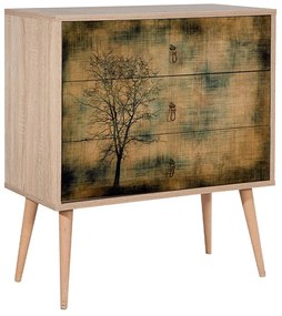 Συρταρτιέρα Soho Megapap από μελαμίνη χρώμα sonoma 80x40x90εκ.-GP052-0003,4