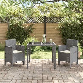 vidaXL Καρέκλα Κήπου 2 pcs Ανοιχτό γκρι 53 x 49 x 85 εκ. PP