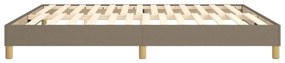 Πλαίσιο Κρεβατιού Boxspring Taupe 160x200 εκ. Υφασμάτινο - Μπεζ-Γκρι