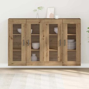 vidaXL Επιτοίχιο ντουλάπι 2 pcs artisan δρυς 69.5 x 34 x 90 εκ.