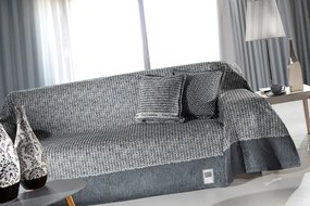 Ριχτάρι Τετραθέσιο 180x350εκ. Polycotton Chenille Parfait Anthracite Guy Laroche