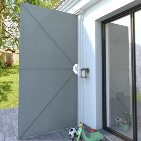 vidaXL Σκίαστρο Βεράντας Πλαϊνό Πτυσσόμενο Γκρι 400 x 200 εκ.