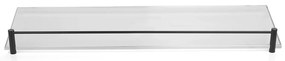 KARAG  MENSOLE Εταζέρα γυάλινη MENSOLE 0644 55 Μαύρη ματ KARAG 40cm KARAG-3800201581875