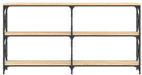 vidaXL Τραπέζι Κονσόλα Sonoma Δρυς 156 x 28 x 80,5 εκ. Επεξεργ. Ξύλο