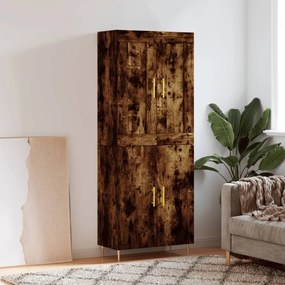 vidaXL Ντουλάπι Καπνιστή Δρυς 69,5x34x180 εκ. από Επεξεργασμένο Ξύλο