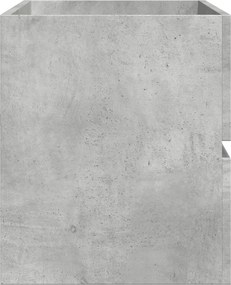 vidaXL Ντουλάπι Νιπτήρα Γκρι Σκυροδέματος 100x38,5x45 εκ. Επεξ. Ξύλο