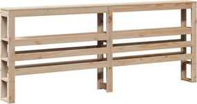 vidaXL Πλαίσιο Κρεβατιού με Κεφαλάρι 140 x 190 εκ. Μασίφ Πεύκο
