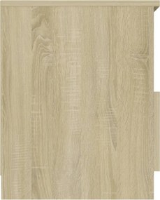 vidaXL Κομοδίνο Sonoma Δρυς 40 x 40 x 50 εκ. από Επεξ. Ξύλο