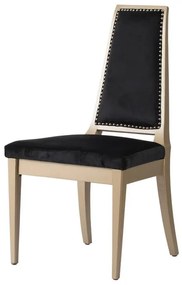 Καρέκλα τραπεζαρίας βελούδινη Royal - Ξύλο - 47996