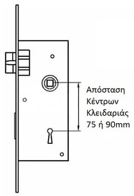 Χειρολαβή πόρτας με πλάκα Vio 06.730 Economy Plus ΝΙΚΕΛ ΜΑΤ - 06.03.730.59