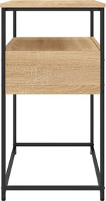vidaXL Κονσόλα Τραπεζιού Sonoma Δρυς 75 x 40 x 75 εκ. από Τεχνητό Ξύλο