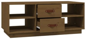 vidaXL Τραπεζάκι Σαλονιού Καφέ Μελί 100x50x41 εκ. Μασίφ Ξύλο Πεύκου