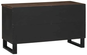 vidaXL Τηλεοπτικός Θρανίο Καφέ 80 x 33 x 46 εκ Μασίφ ξύλο μάνγκο