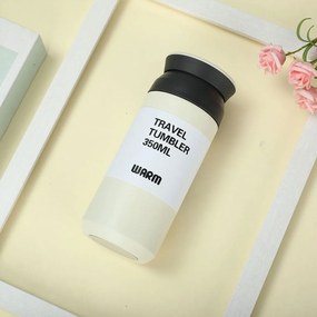 Ανοξείδωτη Κούπα Θερμός 500ml BPA Free - Εκρού