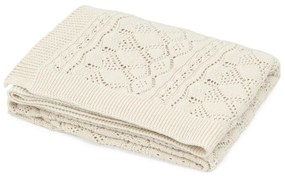 Cam Cam Πλεκτή βρεφική κουβέρτα Off White