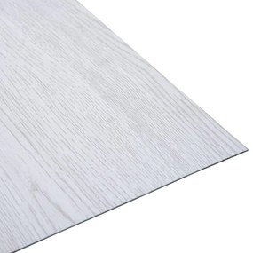 vidaXL Δάπεδο Αυτοκόλλητο Λευκό 5,11 μ² από PVC