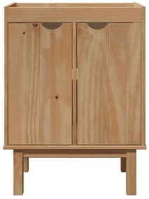 vidaXL Ντουλάπι Μπάνιου OTTA 59x40x80 εκ. Μασίφ Ξύλο Πεύκου