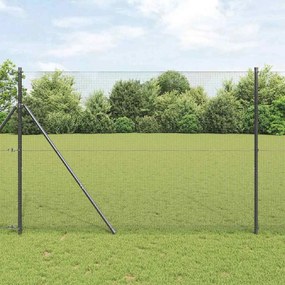 vidaXL Σωληνωτό Συρματόπλεγμα Γκρι, 1.5 x 50 m από Χάλυβα