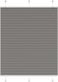 vidaXL Πλισέ περσίδα Ανθρακί 105x100 cm Πλάτος υφάσματος 104,4 cm