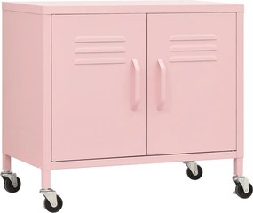 vidaXL Ντουλάπι Αποθήκευσης Ροζ 60 x 35 x 56 εκ. από Ατσάλι