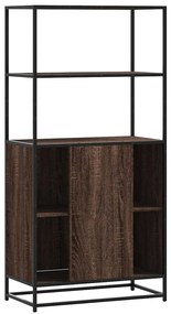 vidaXL Highboard καφέ δρυς Κατασκευασμένο ξύλο και μέταλλο