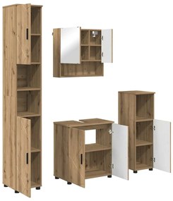 vidaXL Σετ Επίπλων Μπάνιου 4 pcs artisan δρυς 61 x 35 x 64 εκ.