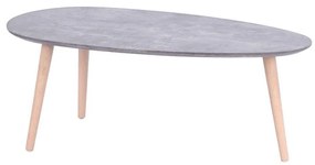 Τραπέζι Σαλονιού Hamilton 89x48x33cm Cement-Natural