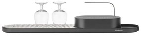 Σετ μπάνιου Brabantia SinkStyle 1008498, 2 μέρη, μεταλλική επίστρωση, Ανθεκτικό στη διάβρωση, Σκούρο γκρι