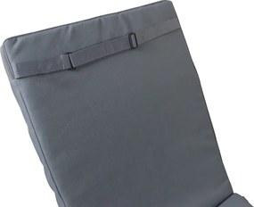 Μαξιλάρι Vertian pakoworld textilene σε ανθρακί απόχρωση 58x194x7εκ