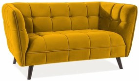 ΚΑΝΑΠΕ CASTELLO 2 VELVET CURRY BLUVEL 68 / WENGE DIOMMI CASTELLO2V68 DIOMMI-80-1660