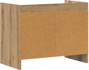 vidaXL Ντουλάπι TV 60 x 33 x 47 εκ. Artisan Δρυς Επεξεργασμένο Ξύλο