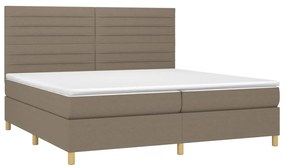 ΚΡΕΒΑΤΙ BOXSPRING ΜΕ ΣΤΡΩΜΑ TAUPE 200X200 ΕΚ. ΥΦΑΣΜΑΤΙΝΟ 3142445