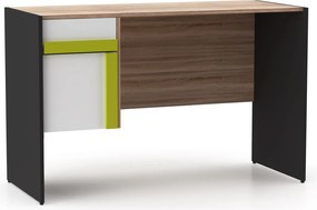 Γραφείο Alex 124x60x76εκ Γραφίτης-Λευκό-Σονόμα TO-ALEXDESK60