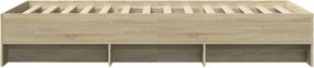 vidaXL Πλαίσιο Κρεβ. Χωρ. Στρώμα Sonoma Δρυς 90x200 εκ. Επεξ. Ξύλο
