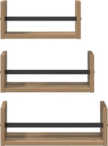 vidaXL Σετ ραφιών τοίχου 3 pcs Artisan Oak 40x16x14εκ.