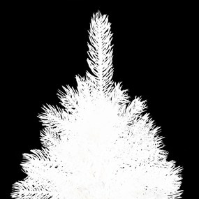 vidaXL Χριστ. Δέντρο Προφωτισμένο Τεχνητό Μπάλες Λευκό 120εκ