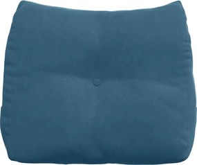vidaXL Μαξιλάρι Πλάτης Μπλε 60 x 24 x 50 εκ Βελούδο