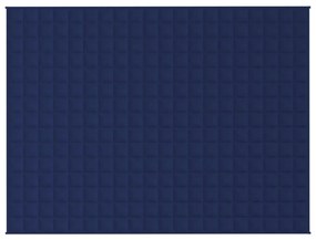 vidaXL Κουβέρτα Βαρύτητας Μπλε 152 x 203 εκ. 11 κ. Υφασμάτινη