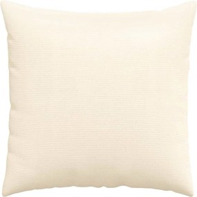 vidaXL Μαξιλάρι Καναπέ 2 pcs Κρεμ 60 x 60 cm Υφασμάτινο Κορντουρά