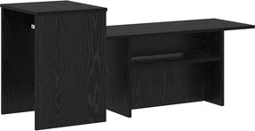 vidaXL Τραπέζι κονσόλας Μαύρη Οξυά 91,5 x 35 x 38,5 εκ