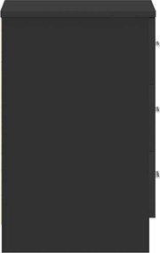 vidaXL Κομοδίνο Μαύρο 38 x 35 x 56 εκ. από Μοριοσανίδα