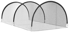 vidaXL Μπέιζμπολ & Σόφτμπολ Μαύρο 702 x 369,5 x 243,5 cm Πολυεστέρας