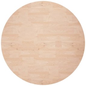 vidaXL Επιφάνεια Τραπεζιού Στρογγυλή Ø60x2,5 εκ. Μασίφ Ξύλο Δρυς