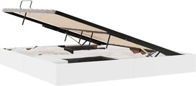 vidaXL Κρεβάτι Οθωμανικού Τύπου Καθαρό Λευκό 200 x 200 cm