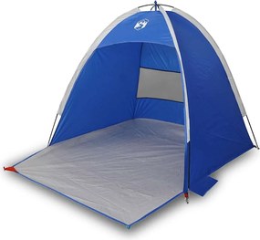 vidaXL Σκηνή Παραλίας Pop Up 3 Ατόμων Αδιάβροχη Μπλε Αζούρ