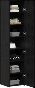 vidaXL Highboard Μαύρη Οξυά 40 x 42,5 x 185 εκ.