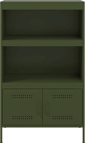 vidaXL Ραφιέρα Πράσινο Λαδί 68x39x113 εκ. από Ατσάλι