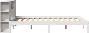 vidaXL Κρεβάτι Βιβλιοθήκη Χωρίς Στρώμα 140x200 εκ Μασίφ Ξύλο Πεύκο