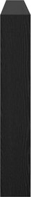 vidaXL Κεφαλάρι Μαύρη Οξυά 220 x 17 x 102 cm Επεξεργασμένο ξύλο